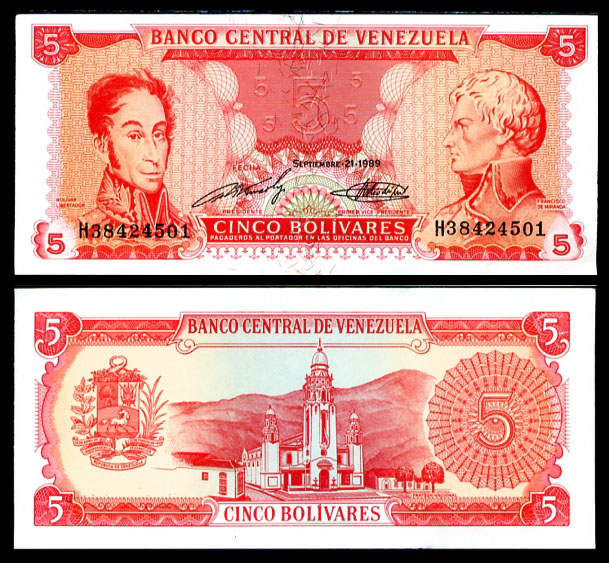 5 bolívares